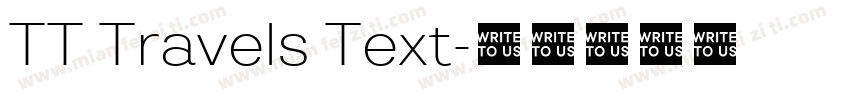 TT Travels Text字体转换